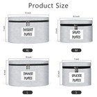 4 Pcs Hard Shell China Storage Containers For Dinnerware Moving Box Dividers