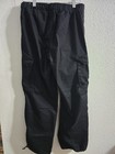 V i p  - Junior s Cargo Cotton Pants In Black With Drawstrings - Size 11 30