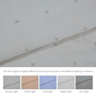 100  Cotton Quilt Set Queen Size  Embroidered Cross Design  3 Queen  90 96 In 