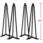 Hairpin Metal Table Legs 20 Inch Legs For Furniture Coffee Bench Dining End I   