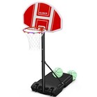 Kids Basketball Hoop Height Adjustable Portable Basketball Court For Kid Outdoor