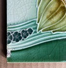 England - Antique Art Nouveau Majolica Tile C1900
