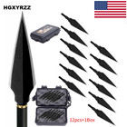 12 Pack 150 Grain Archery Broadheads 2 Blade Sharp Arrowhead Hunting Shooting