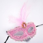  Women s Feather Masquerade Mask Venetian Halloween Mardi Gras Costumes Pink