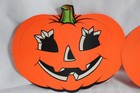 Lot Of 2 Vintage Jol 2 Sided Beistle Embossed Halloween Die Cut Decorations