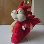 Vintage 2002 7 Inch Snap Toys Neopets Red Scorchio Dragon Monster Plush
