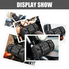 Motorcycle Front Fork Tool Bag Pouch Storage Luggage Saddlebag Leather Handlebar