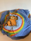 Vintage Garfield Cat 1978 Rainbow Blue 4 Piece Full Size Set Jim Davis Faded