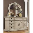 Antique White Traditional Bedroom 4pc Set Cal King Bed Solid Wood Furniture