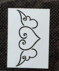 Show-offs Home Decor Decorative Stencil - Heart With Wings - 1 Sheet