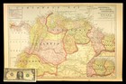 Map Of South America Northern Part Original Columbia Venezuela Ecuador Panama