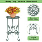 Cast Iron Tall Plant Stand Heavy Duty Vintage Wrought Iron Flower Pot Holder    