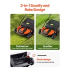 Uimoso 13 Inch Electric Lawn Dethatcher And Scarifier 2-in-1 Equipment 13 Amp