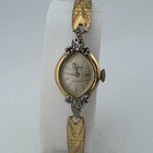 Vtg Lejay Quartz Watch Women Ruby Diamonds Gold Tone Cocktail Analog New Battery