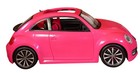 Mattel Barbie Doll Car Volkswagen Beetle Vehicle Hot Pink fuschia Vw Bug  2013 