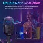 Usb Gaming Condenser Microphone For Pc desktop 192khz 24bit noise Cancellation