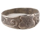 Edelweiss Division 835 Silver Ww2 German Ring Wwii Germany Goth Gothic Horror