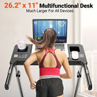 Treadmill With Incline Portable Folding Walking Running Machine 300lbs For Home