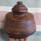 Vintage Koa Wood  Bowl With Cover  Hawaii Hawaiian