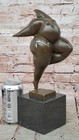 Curvy Abstract Modern Art Woman Bronze Sculpture Signed Milo Statue Figure Decor