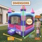 Inflatable Bounce House Commercial Kids Pink Jumping Castle With Blower