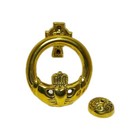 Irish Claddagh Solid Brass Golden Door Knocker 4  Celtic Cross Gold Color