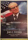 Uss John C  Stennis  cvn 74  Aircraft Carrier Christening Ceremony Poster  1993