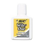 Bic Wite-out Quick Dry Correction Fluid 20 Ml Bottle White 3 pack Wofqd324