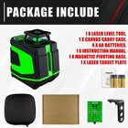 5 Line Laser Level 100ft Self-leveling Green Level cross 5 Line  