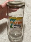 Seven Day 7 Peanut Butter Paper Label Metal Lid 1 Pound 12 Oz As Seen