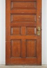 Antique 7 Panel Chestnut Entry Door 82 75 X 35 75 In 