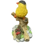 American Goldfinch Bird Figurine Yellow Resin Nature Decor 3 