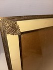 Vintage Gold Metal Filigree Ornate Standing Picture Frame 8 5    X 11    Opening