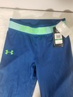 Nwt Girls Under Armour Capri Tights  Leggings Black Size Youth Large