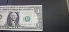  1 Dollar Bill Miscut Error     Off Center   Misaligned Cut     Us Note 2021