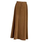 80s Tan Brown A Line Maxi Skirt Size 8 Made In Usa Size  Small