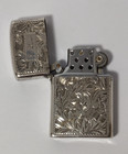 Vintage New Sterling Silver Lighter And Personal Ashtray Engraved  vi Lund 