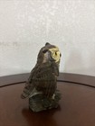 Vintage Owl Figurine Ceramic Hand Painted Woodland Bird Decor