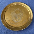 Vintage Rachel   s Tomb Engraved Brass Plate Jerusalem Souvenir Hebrew Israel Jews