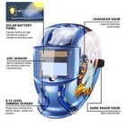 Solar Powered Welding Helmet Pro Auto Darkening Hood Mig Tig Arc Welder Mask Us