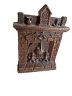 Vintage Cast Iron Fireplace Design Bookends Rustic D  cor Heavyweight Pair