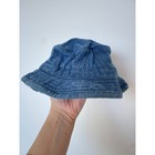 Vtg 90 s Big Dogs Kids Denim Childs Bucket Hat Jean Embroidery Logo