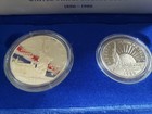 1986 Statue Of Liberty Commemorative 2-coin Set Silver Dollar   Half W  Box