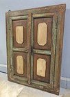 Antique Wooden Wall D  cor Window Panel Frame Original Old Hand Crafted
