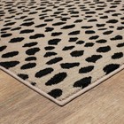 2 4 x7  Daffodil Leopard Print Woven Rug Black white - Threshold