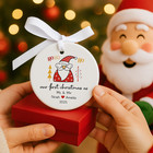 Personalized Santa Couple Photo Christmas Ornament 2026 Custom Gift