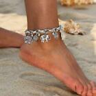 Elegant 925 Sterling Silver Elephant 8  - 10  Beach Sandal Anklet Foot Bracelet