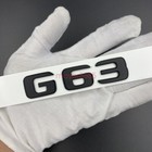 Glossy Black Mercedes Benz G63 Amg V8 Biturbo Emblem Badge Sticker Set For G63