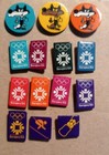 Winter Olympics Sarajevo 1984 Yugoslavia Mascot Vucko Logo Vintage Pin Badge Lot