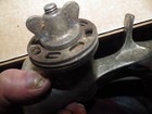 Antique Larkin Food Chopper  Meat Grinder  Table Mount  Wood Handle Off Grid